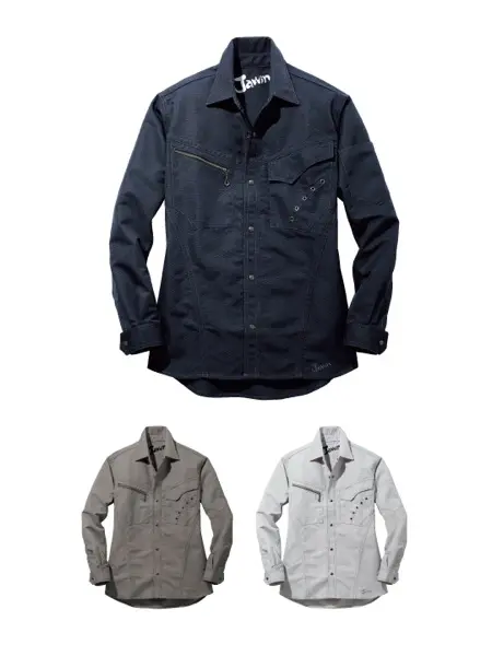 Jawin】 58154 ラミネートロングスリーブ [防寒]※SLIM FIT※＜名入れ